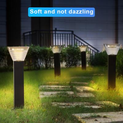 Außenpfostenlicht Solarlandschaftslicht Aluminium-LED-Rasenlampe im Freien Pathway-Straßenlicht im Freien
