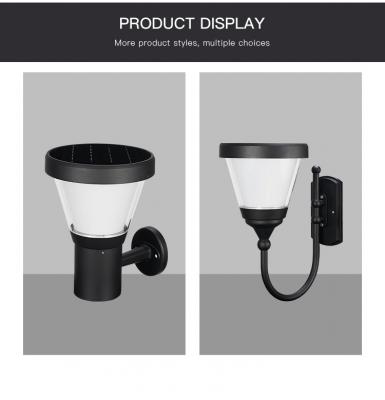 Factory Custom 31cm LED Wandlamp Design Ip65 Solar Garden Lighting Wandleuchte

