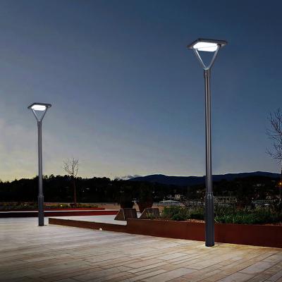 Landschaftszaun Wasserdichte IP65 Außenpfostenbeleuchtung Garten führte Tor Solarsäule Licht Außenlampe
