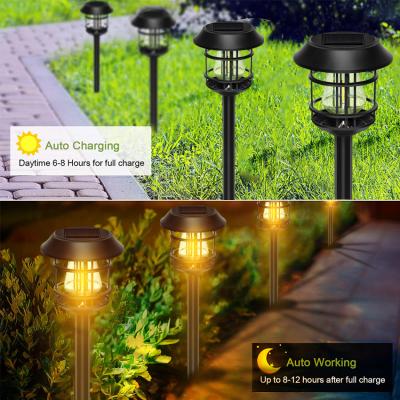 Solar-LED-Rasenlichter, LED, hellere Wolframlichter, Garten, dekorative Bodenleuchten, Pfad, Garten, Landschaftslichter
