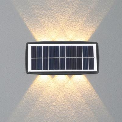 Moderne Solarleuchte im Freien Gartenlampe auf und ab LED-Wandleuchte Solarwandstrahler