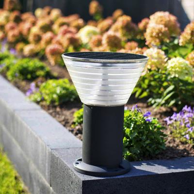 30 cm Pollerpfosten wasserdichtes Aluminiumtor im Freien Garten Ip65 führte Solarsäulenlicht
